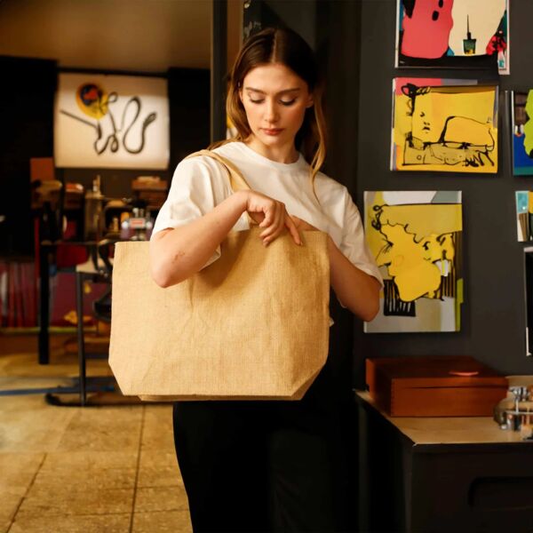 Large Versatile Jute Tote Thumbnail