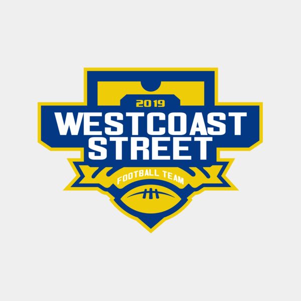 West Coast Street Football League logo template Thumbnail