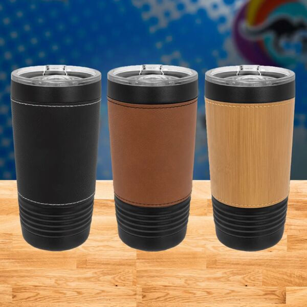 Polar Camel Leatherette Tumbler with Slider Lid Thumbnail