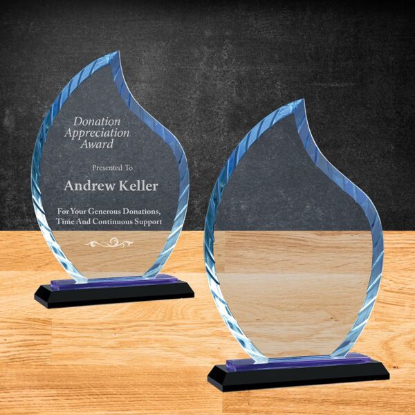 Blank Premier Accent Glass Award on Base Thumbnail