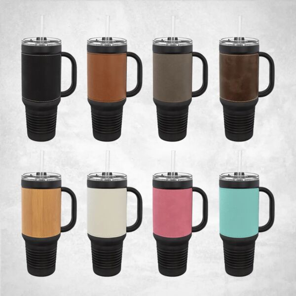Blank Polar Camel Laserable Leatherette Travel Mug Thumbnail