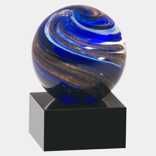 5" Globe w/, and Metallic on Glass Base Thumbnail