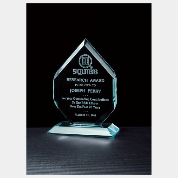 6" x 8 3/4" Flame Series Jade Acrylic Thumbnail