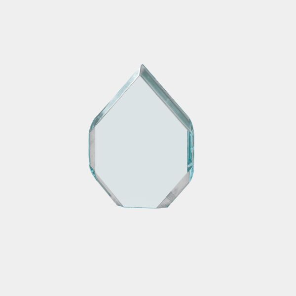 7" x 9" Flame Series Jade Acrylic Upright Only Thumbnail