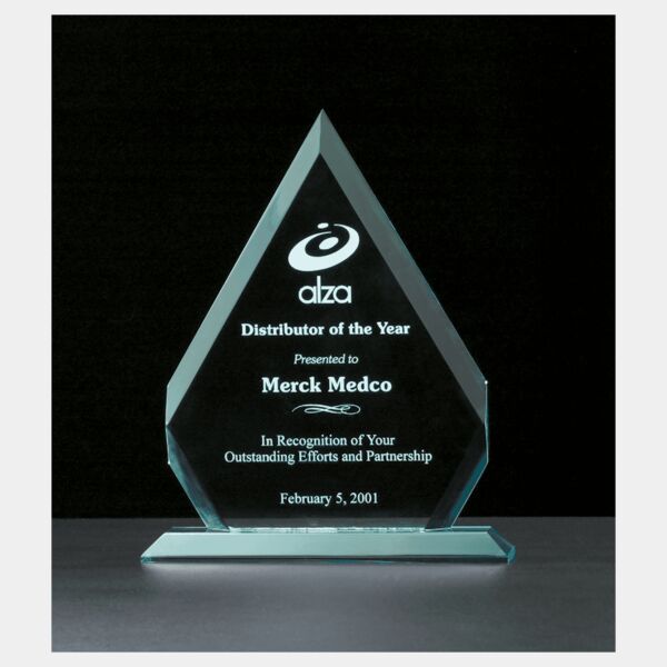 7 1/8" x 8 3/4" Arrow Series Jade Acrylic Award Thumbnail