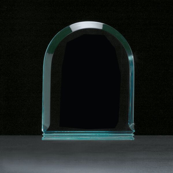5" x 7" Arch Series Jade Acrylic Award-Upright Only Thumbnail
