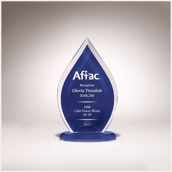 5 3/4" x 10" Flame Series Acrylic with Silk Screened Back Thumbnail