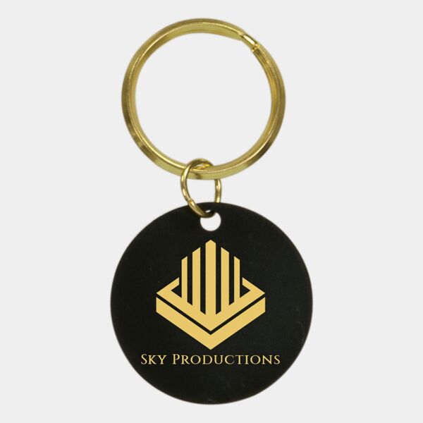 1 1/2" Blank Circle Keychain Thumbnail