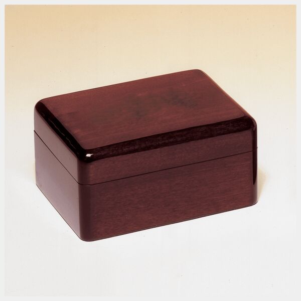7" x 5" Piano Finish Jewelry Box with Beige Felt Lining-Plate Not Included Thumbnail