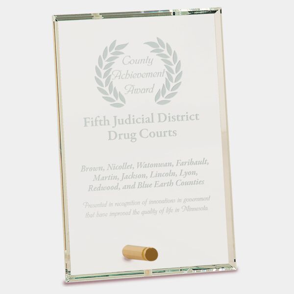 4" x 6" Rectangle CrystalEdge Glass Thumbnail