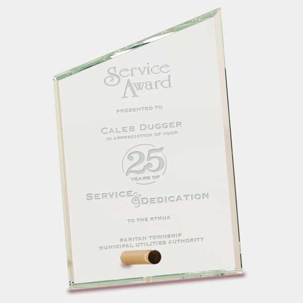 4" x 6" Slant Rectangle CrystalEdge Glass Thumbnail