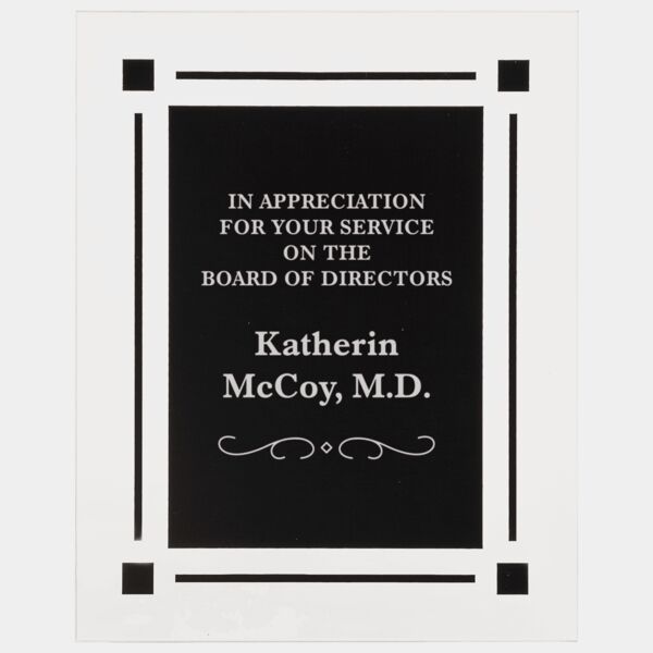 9" x 11" Solid Acrylic Plaq Thumbnail