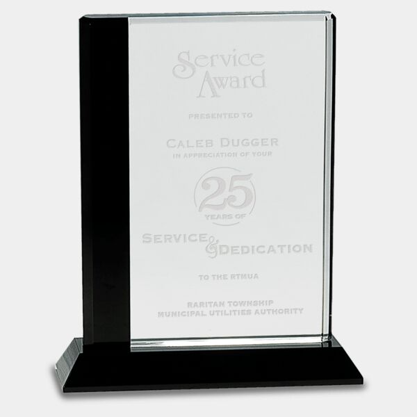 6 1/2" x 8" Edge Crystal on Base Thumbnail