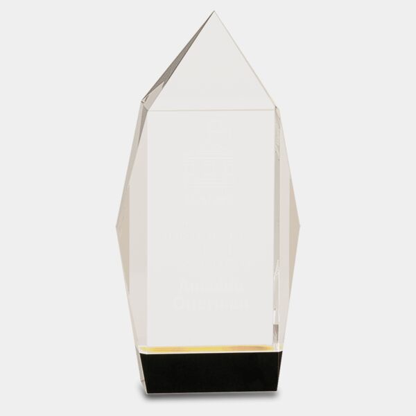 7 1/2" Crystal Facet Rectangle on Base Thumbnail