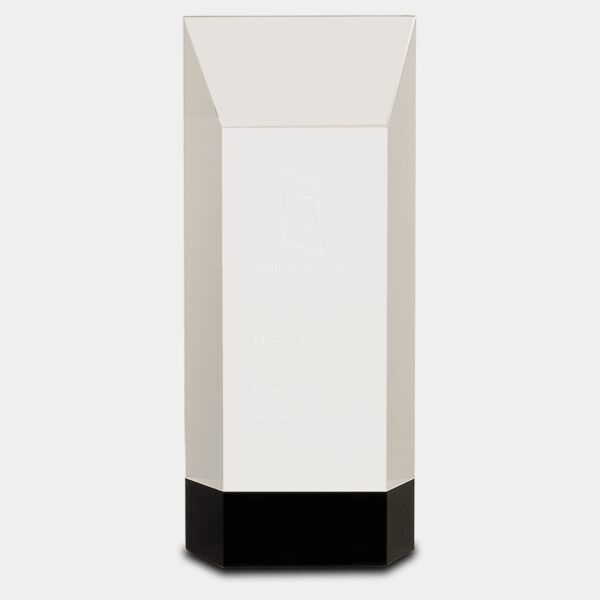 8 1/4" Crystal Self-Standing Rectangle on Base Thumbnail