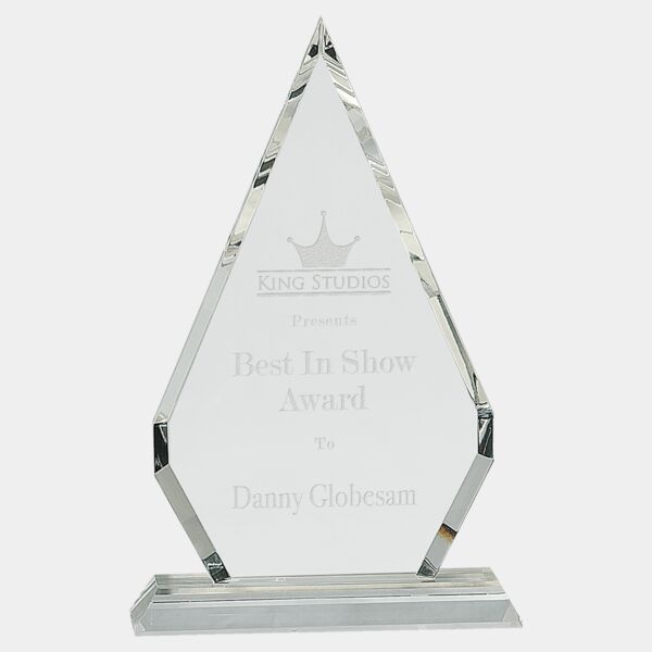 10 3/4" Crystal Diamond on Pedestal Base Thumbnail