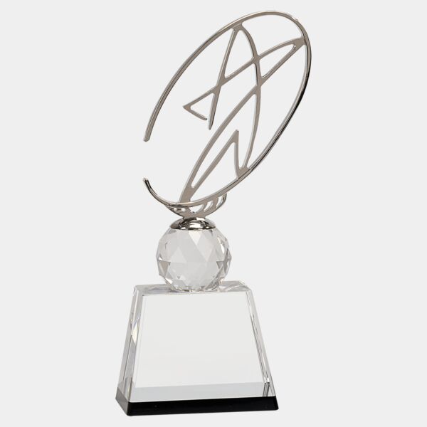 10" / Crystal Award with Metal Oval Star Thumbnail