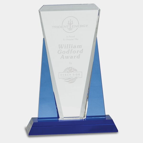 7" x 10" / Wedge Crystal on Pedestal Base Thumbnail