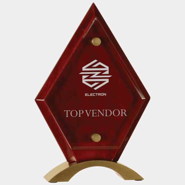 8 1/2" Diamond Piano Finish Floating Acrylic Standup Thumbnail