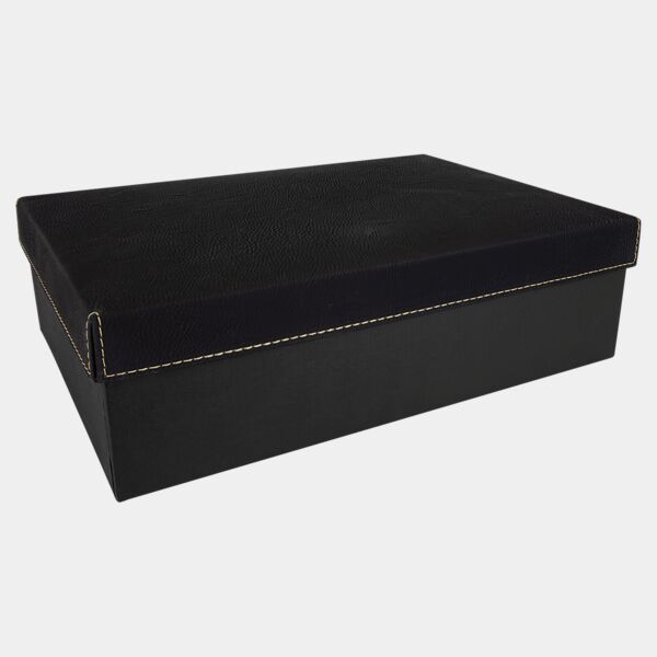 12" x 8" Gift Box with Laserable Leatherette Lid Thumbnail
