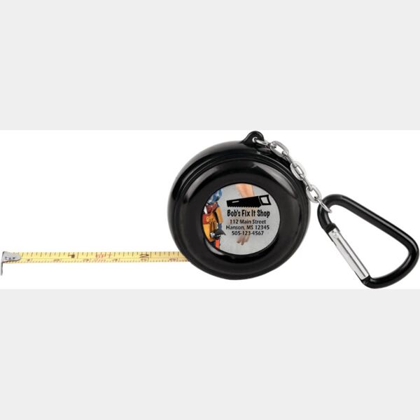 6-Foot Pocket Tape Measure w/Carabiner, 2-sided, 1" Insert Not Included Thumbnail