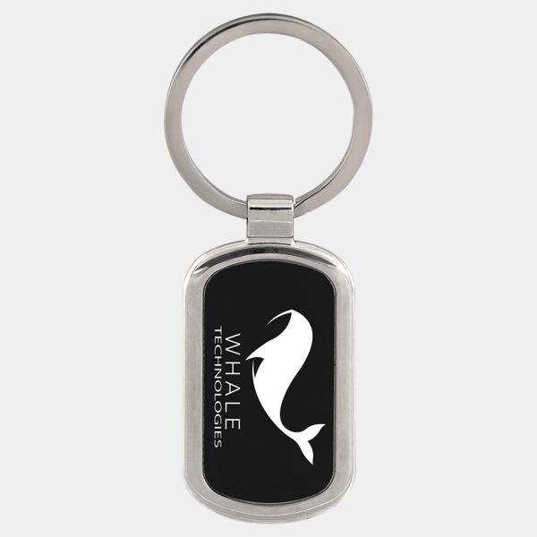 1 1/8" x 1 7/8" Laserable Rectangle Keychain Thumbnail