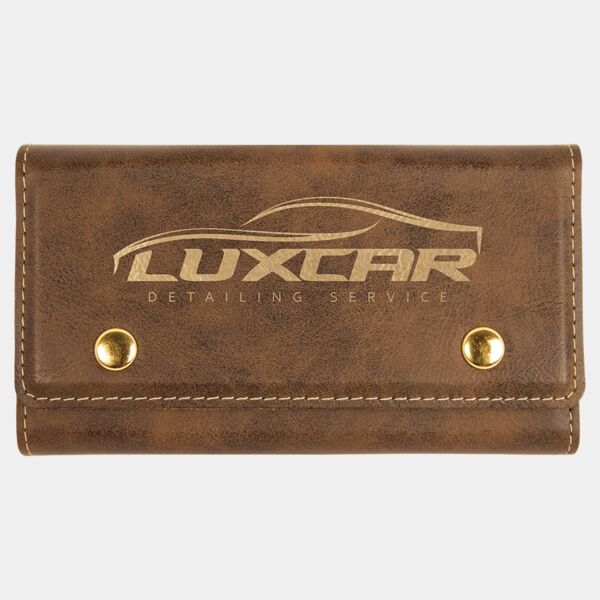 Rustic/ Laserable Leatherette Card & Dice Set Thumbnail