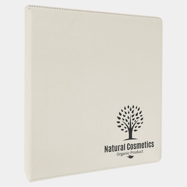 10 1/2" x 11 1/2" Laserable Leatherette 3 Ring Binder with 1" Slant DRings Thumbnail