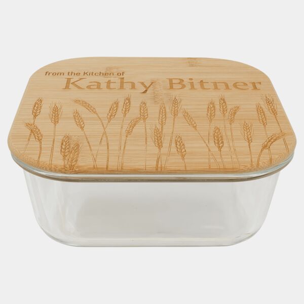 37 oz. Square Glass Container with Lid Thumbnail