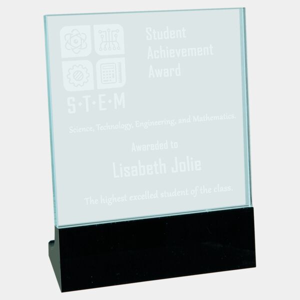 5 1/8" x 6 1/2" Glass Stand Up Thumbnail