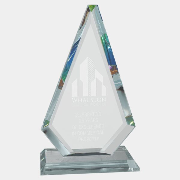 6" x 10 5/8" Diamond Series Jade Glass with Prism-Effect Top Thumbnail