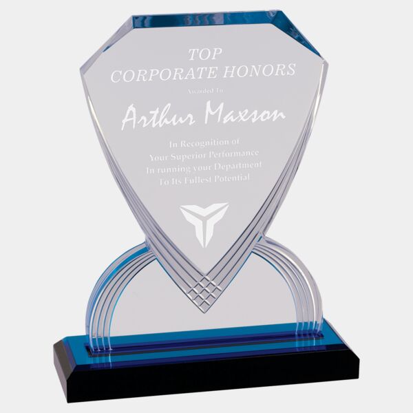 9" Carved Shield Impress Acrylic Thumbnail