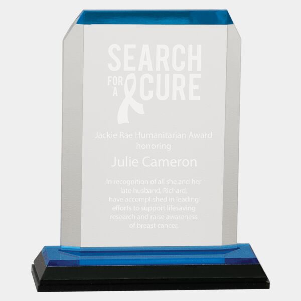 3 1/2" x 5 1/2" Clipped Corner Impress Acrylic Thumbnail