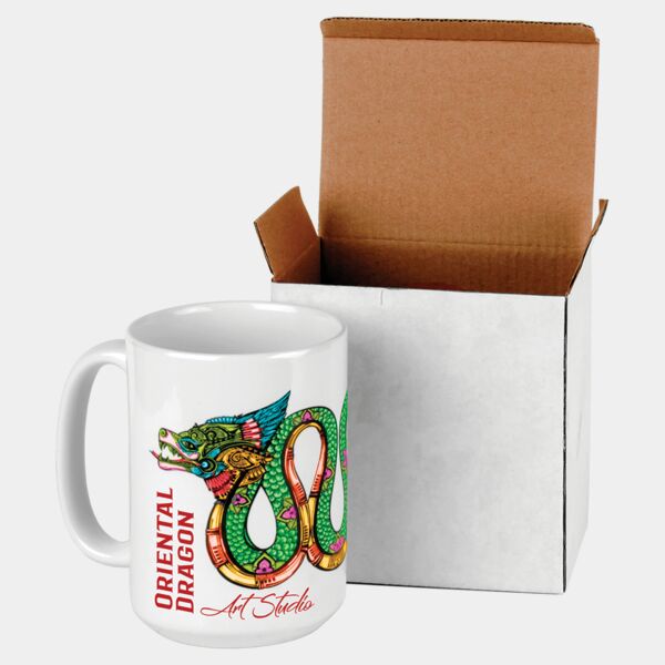 15 oz. Sublimatable Ceramic Mug with Box Thumbnail