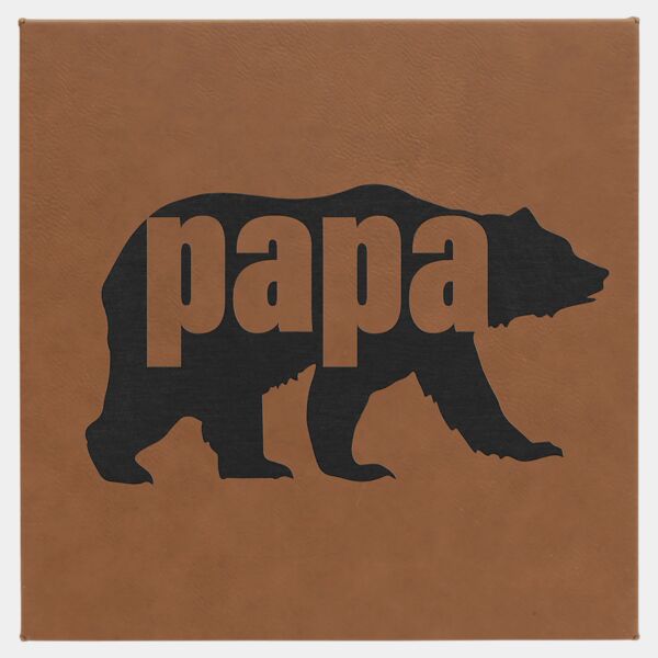 10" x 10" Laserable Leatherette Wall Decor with Sawtooth Hanger Thumbnail