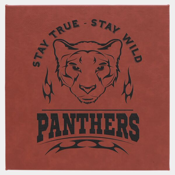 10" x 10" Rose Laserable Leatherette Wall Decor with Sawtooth Hanger Thumbnail