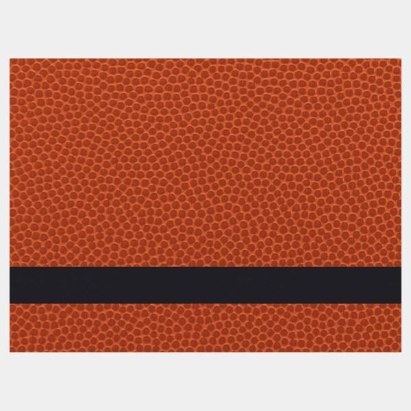12" x 18" Basketball Laserable Leatherette Sheet Stock with Adhesive Thumbnail