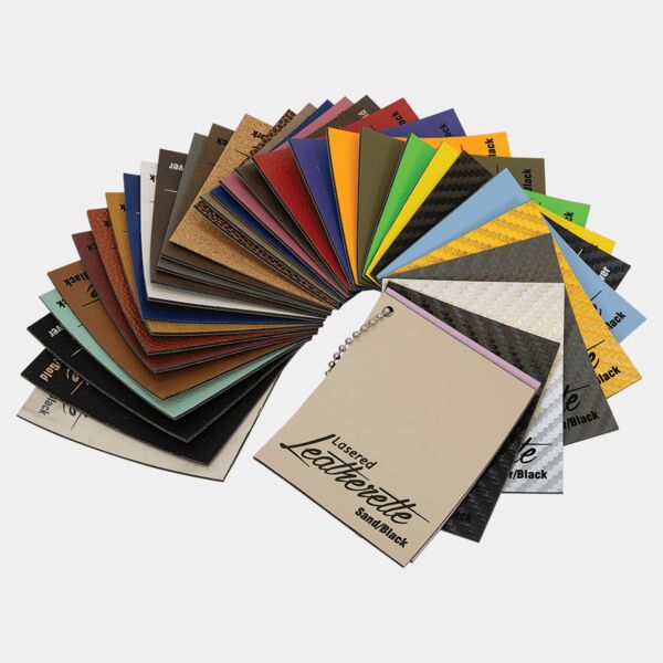 2 1/4" x 2 3/4" Laserable Leatherette Swatch Set on a Chain Thumbnail