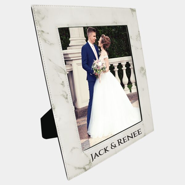 8" x 10" Marble Laserable Leatherette Photo Frame Thumbnail