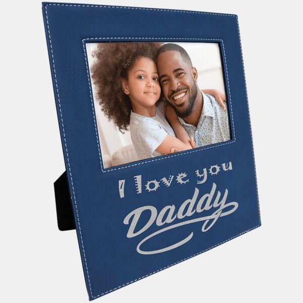 5" x 7" Leatherette Photo Frame with 4 1/2" x 9 Engraving Area Thumbnail