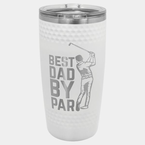 Polar Camel 20 oz. Golf Tumbler - Smooth Center with Dimples and Slider Lid Thumbnail