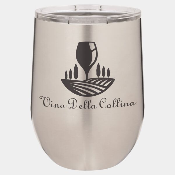 Polar Camel 12 oz. Stemless Wine Tumbler with Standard Lid Thumbnail