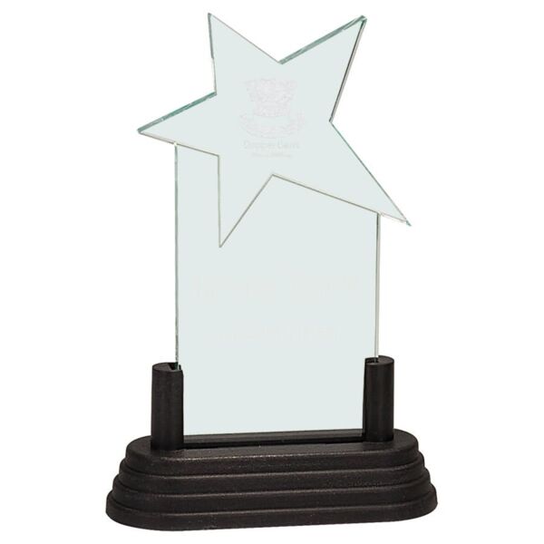 3" x 7" Jade Star Pop-In Acrylic (Base not included) Thumbnail