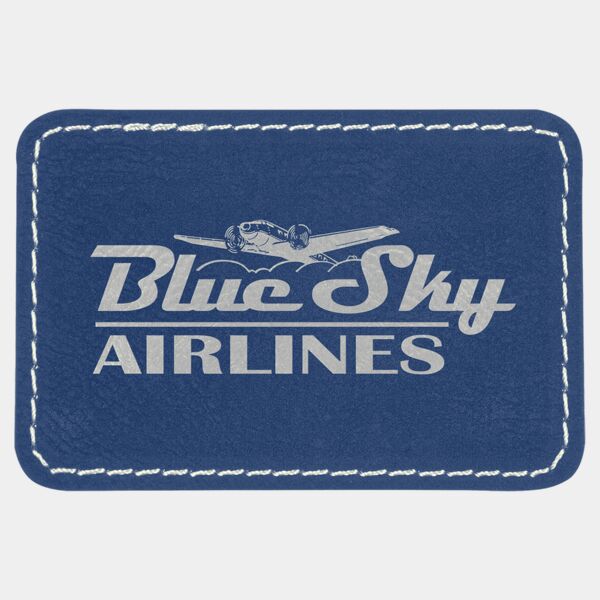 3" x 2" Rectangle Patch Laserable Leatherette with Kota Pro Adhesive Thumbnail