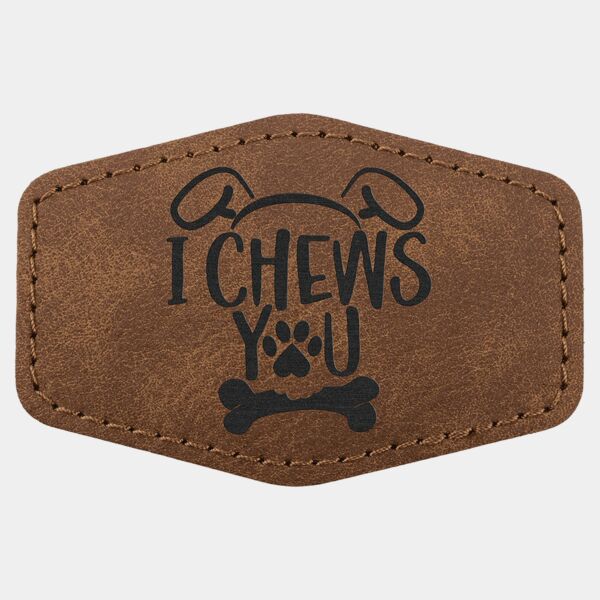 3" x 2" Premier Laserable Leatherette Hex Patch with Kota Pro Adhesive - Creekside Collection Thumbnail