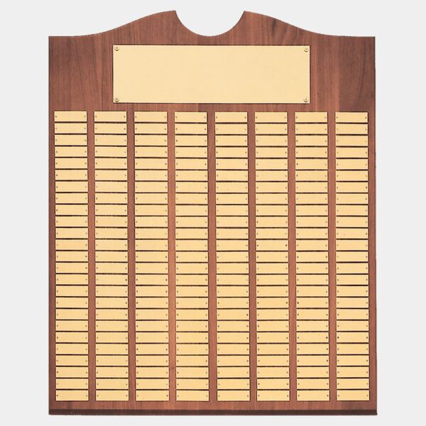 20" x 30"/Plates 7/8" x 2 3/4" American 80 Plate Perpetual Plaque with Brushed Brass Plates Thumbnail