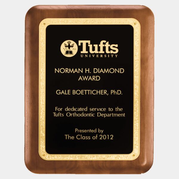 5" x 7" American Plaque with Textured LaserFX plate with Florentine Border Thumbnail