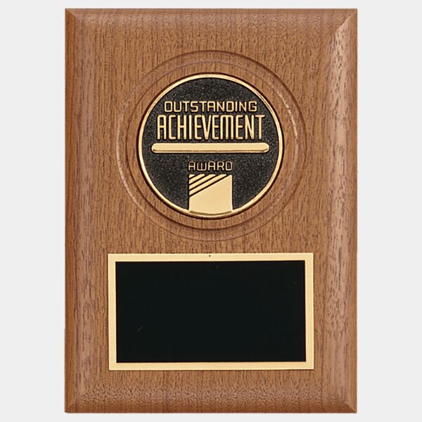 5" x 7" American CAM Plaque with Brass Plate (Medallion Sold Separately) Thumbnail