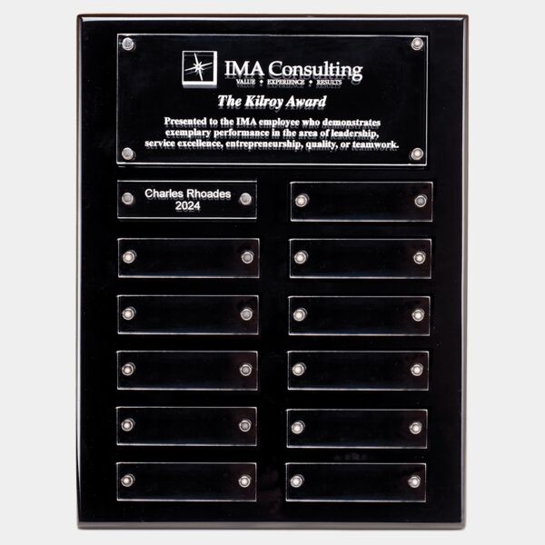 High Gloss Plaque with 12 Acrylic Engraving Plates Thumbnail