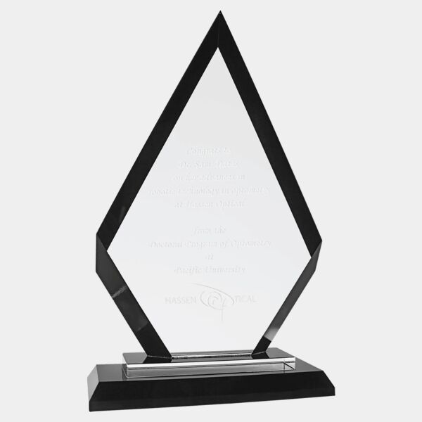 9" Diamond Regal Glass Thumbnail